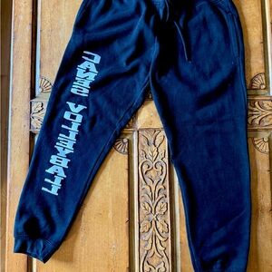 Black Volleyball Track Pants